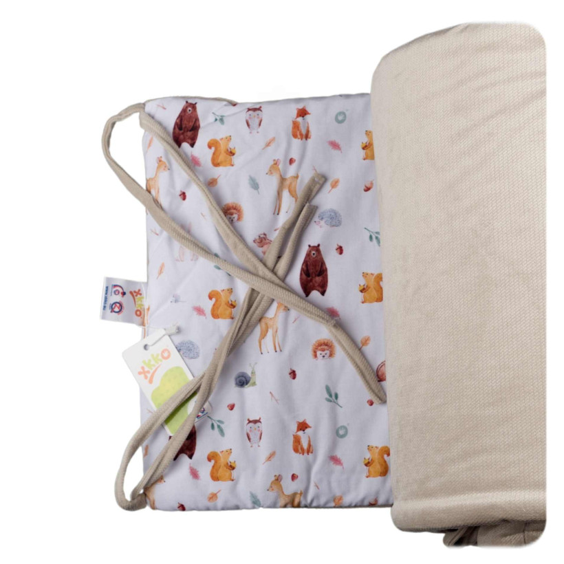 Crib Liner 360cm XKKO LUX - Wild Forest