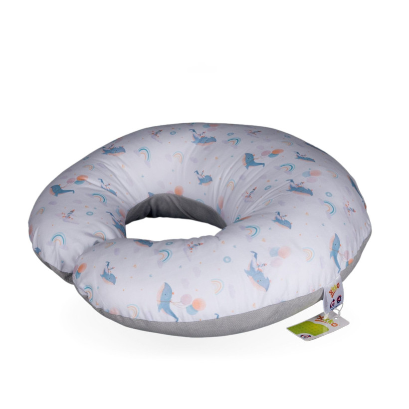 Small Nursing Pillow  XKKO LUX - Sky Whale