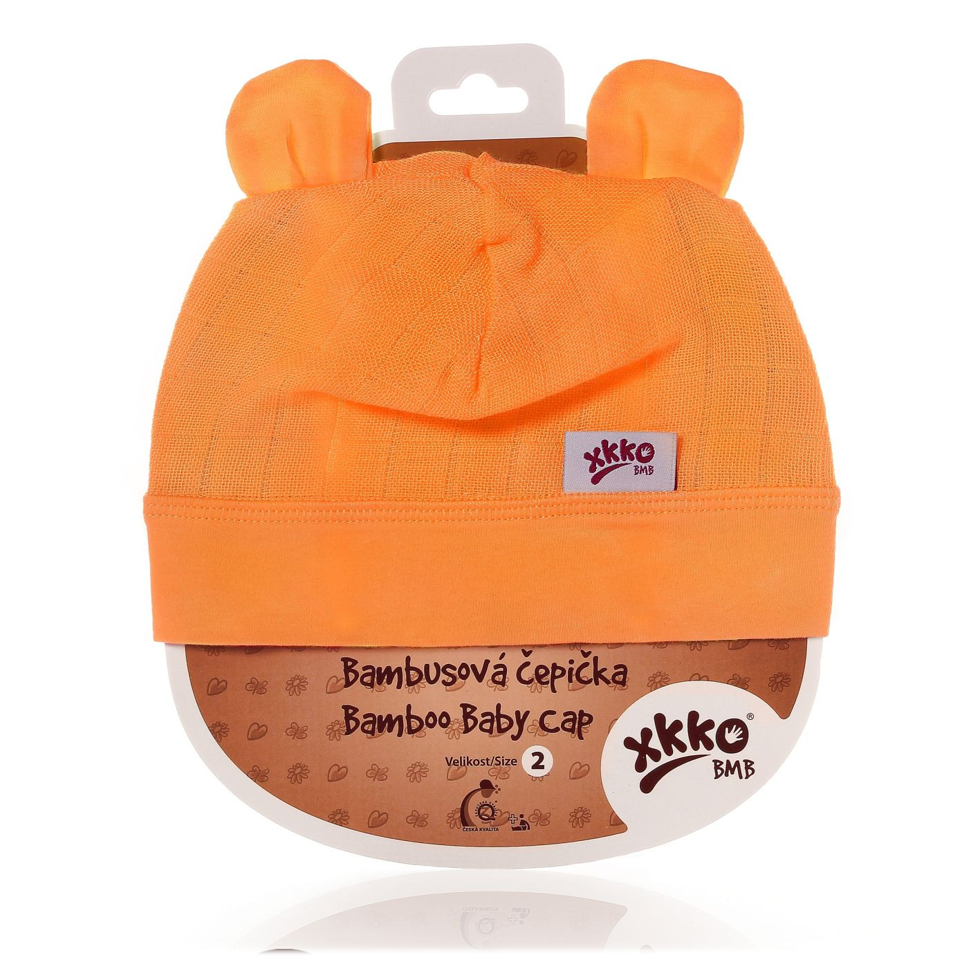 orange newborn hat